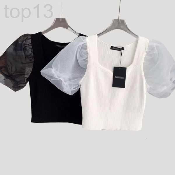 

women's sweaters designer 22 summer mo home bubble sleeve stitching peach heart collar short sweater women's dress waist closing t, White;black