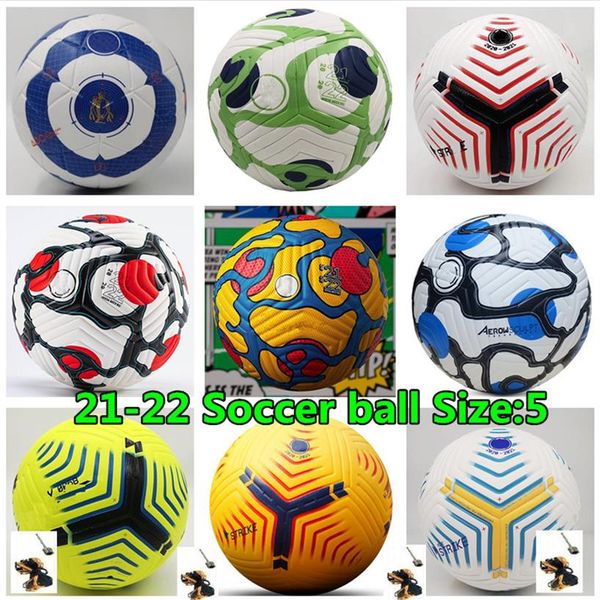 

club league 2021 2022 soccer ball size 5 high-grade nice match liga premer 20 21 pu football ship the balls without air premier 241m