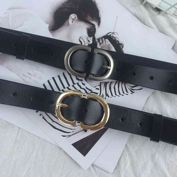 

belts women's leather belt wide, simple and versatile pure korean fashion ins style decorative jeans belt 3gxj, Black;brown