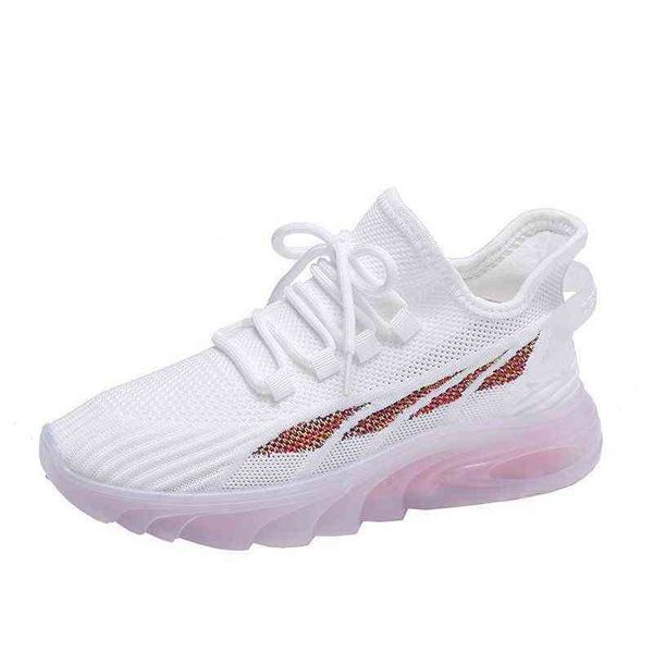 

women's shoes 2022 versatile summer casual sneakers women's mesh breathable running shoes single shoe, Black