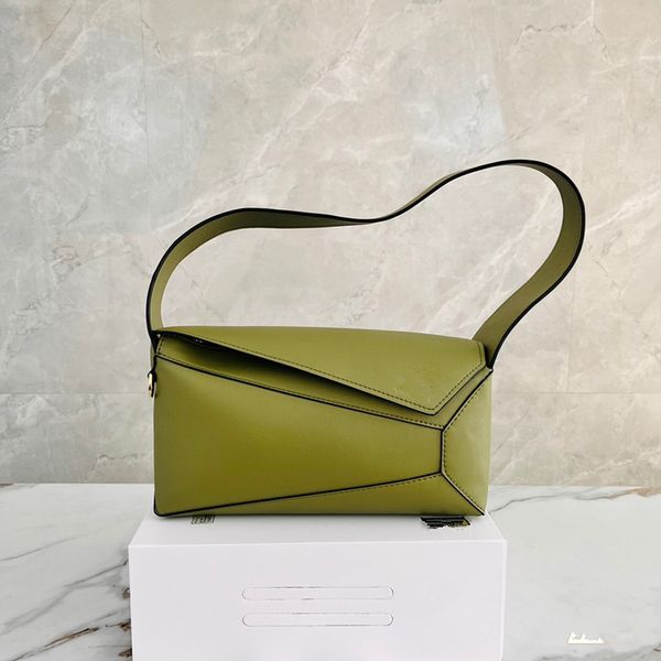 

designer ladies one shoulder messenger bag wallet leather tote bag geometric puzzle leather
