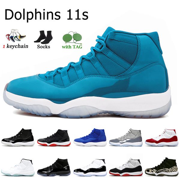 

2022 new fashion jumpman basketball shoes 11 11s cherry cool grey blue women mens trainers sports with socks 25th anniversary concord blue p