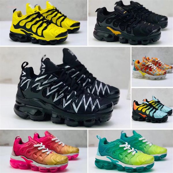 

baby kids sneakers running tn shoes children athletic shoe slip-on boys girls training sport sneaker size us 11c-3y284y, Black