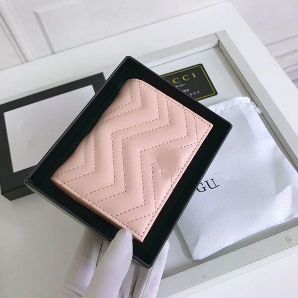 

couples short wallet famous designer soft leather metal buckle flap clutch bags multi-card slots card holders large capacity women men coin, Red;black