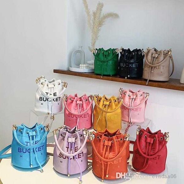 Atacado The Bucket Bags Designer Handbag Shoulder Bags Fashion String Buckets PU Multi Color High Quality