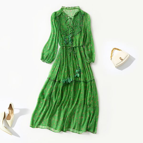 

casual dresses french silk dress spring and summer light two-piece set temperament mulberry flower fairy skirt 8e0t, Black;gray