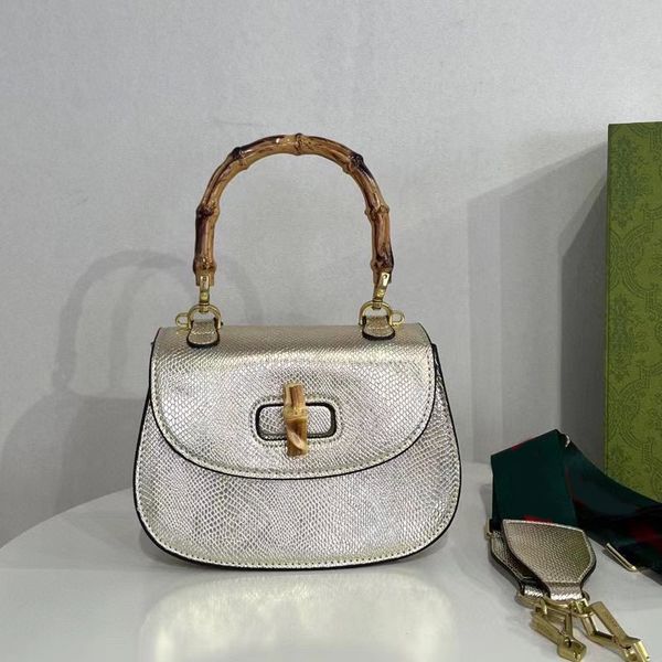 

bamboo handbag women crossbody bag flap shoulder purse genuine leather graffiti crocodile pattern adjustable wide shoulder strap stripe high