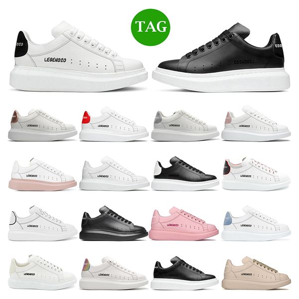 luxurys designers shoes casual mens women white leather platforms black suede pink bule outdoor sneakers sports trainers gai size 36-45