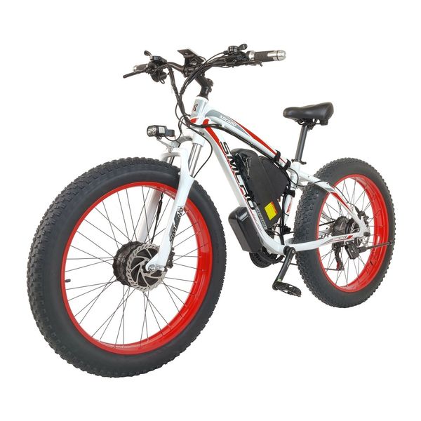 EUA Smlro XDC600 26 Polegada 2000W Bicicleta elétrica de motor duplo 4.0Fat pneu 48V 22.4AN 55kM/H 65km Quilometragem bicicleta elétrica para adulto