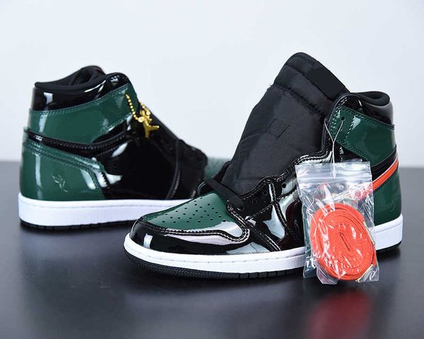 

authentic quality jumpman 1 x solefly basketball shoes black fir-team orange outdoor trainers sports sneaker with original box