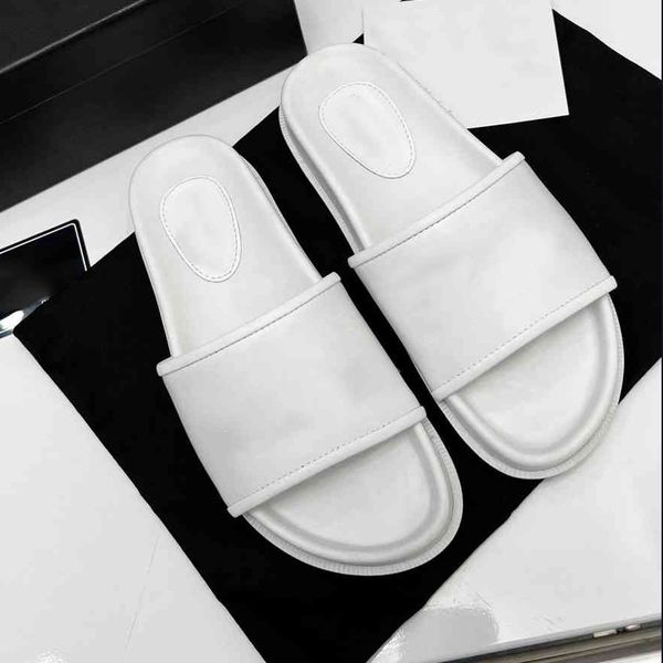 

designer slippers men women sides letter printing flat sandals non slip beach flip flops comfortable platform rubber foam slippers size 34-4, Black