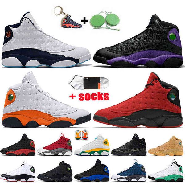 

fashion 13s outdoor shoes jumpman 13 mens trainers obsidian dark powder blue court purple starfish reverse bred sports sneakers flint