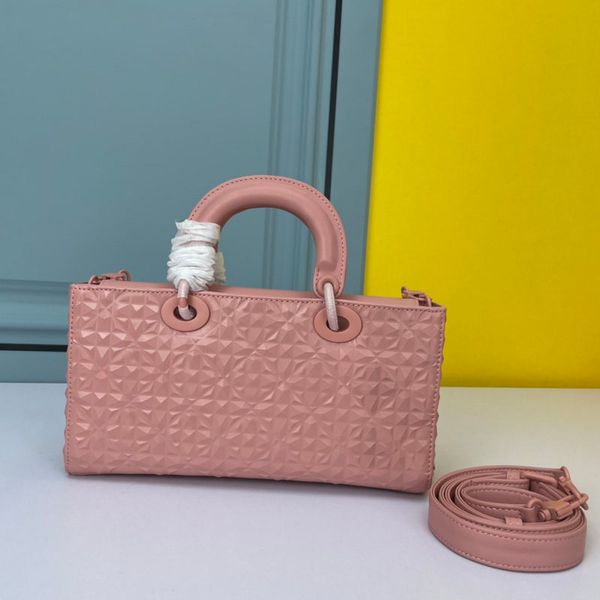 

high-end handbags women's super luxury shopping bags seven-grid frosted new three-dimensional ling plaid cow leather flap handbag long