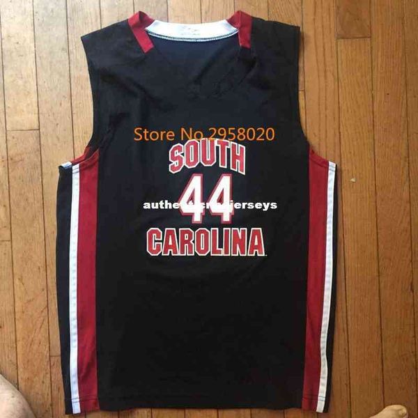 

custom #44 south carolina gamecocks college university basketball jersey embroidery stitched any number and name jerseys, Black