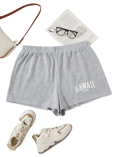 

plus letter graphic shorts i3h2#, Black