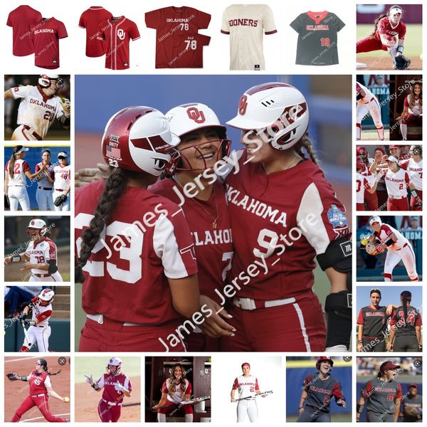 

2022 ncaa stitched oklahoma sooners softball baseball jersey ou 88 emmy guthrie 98 jordy bahl 1 kinsey koeltzow 4 shannon saile 6 paige knig, Black