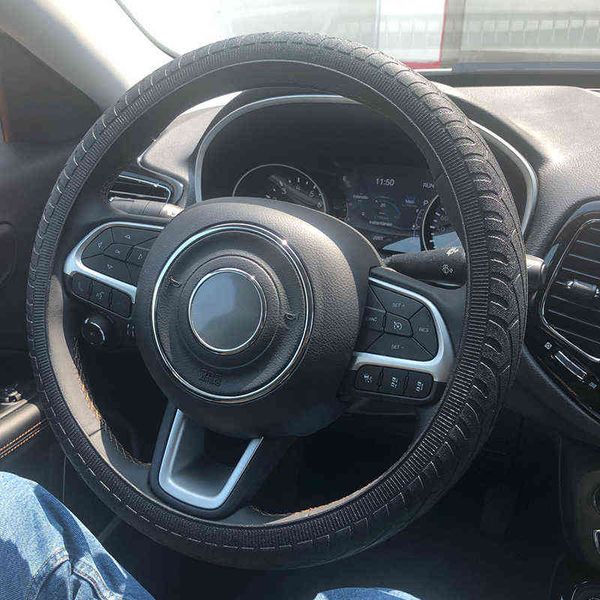 

1pc car silicone steering wheel cover auto steering wheel case car accessories for honda peugeot kia hyundai toyota lada bmw etc. y220422