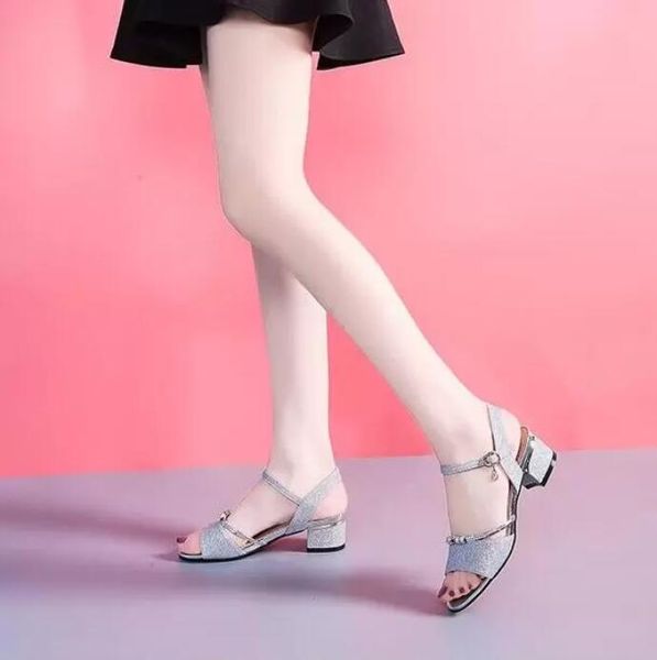 

designer slippers sandals women metal letters high heels classic open toe stiletto heel, Black