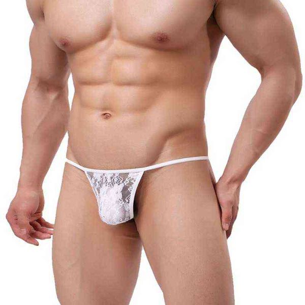 Новые мужские трусики стринги кружевные трусы G строки нижнее белье Jockstrap шорты перспективы сексуальные сиссистые женское белье Т-образные брюки одежда W220324