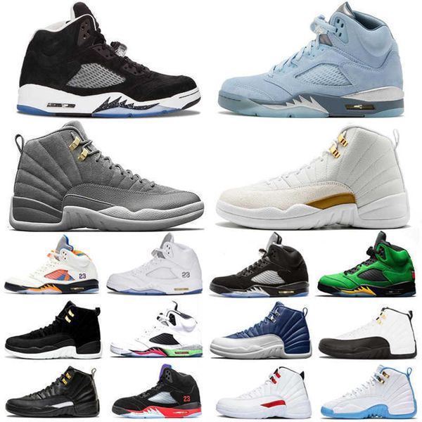 

men basketball shoes 5s bluebird raging bull racer blue 12s white dark grey the master mens trainers outdoor sports sneakers