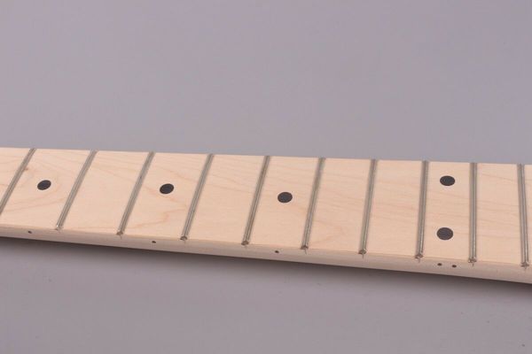 

maple guitar neck 21fret 25.5inch dot inlay diy guitar bolt on heel #s28