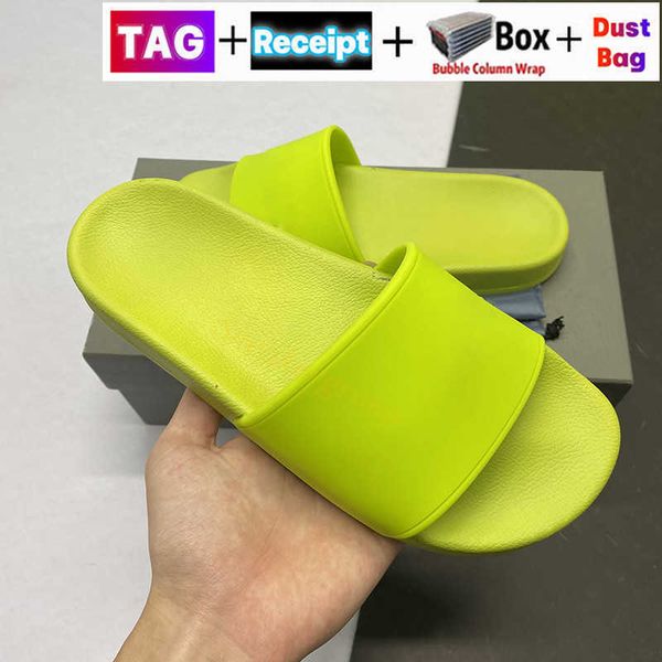 

fashion pool slippers fluo green black white writing slides pink beige blue lime mens women flat slide sneakers beach indoor shower room134