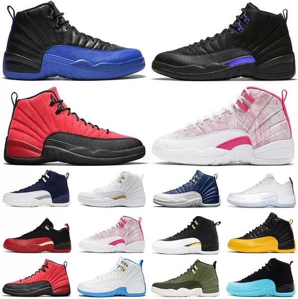 

12 12s basketball shoes women men dark concord reverse flu game taxi twist ovo indigo wings mens trainers sports sneakers new hot