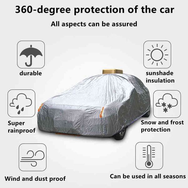 Solar Smart Car Cover Solor energy Copriauto completamente automatico con telecomando rapido e conveniente W220322