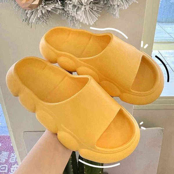 

chuulgorl women summer beac 2022 soft eva daily commuting leisure slippers bathroom indoor sandals anti-slip shoe t220728, Black