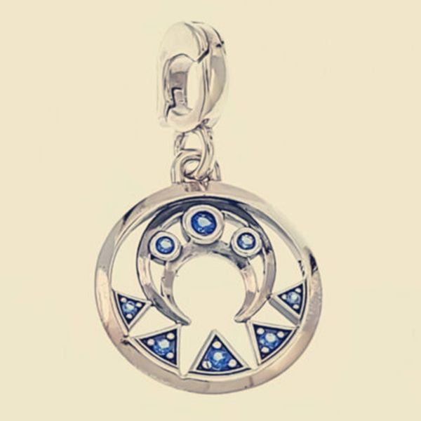 Me Moon Power Medallion Charme Silver Pandora Charms para Pulseiras DIY Jóias fazendo kits frouxos contas prata Atacado 799669C01