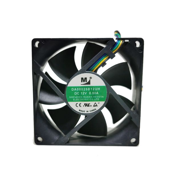 Nuova ventola di raffreddamento DA08025B12UH DC 12V 0,50A 8CM 4 pin PMW