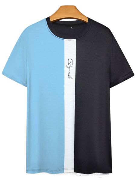

men colorblock letter graphic tee g5ow#, White;black