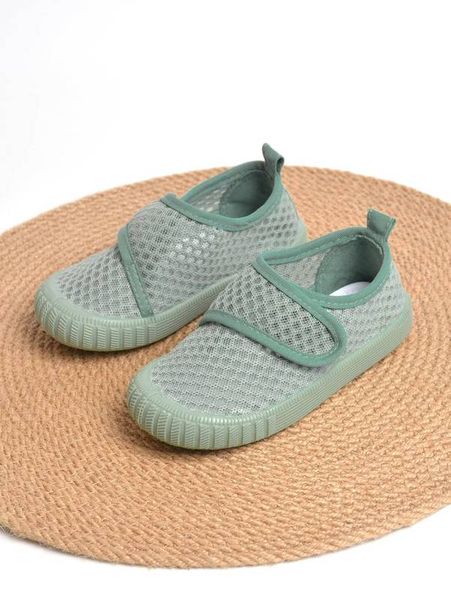 

boys hook-and-loop fastener fishnet sneakers she, Black