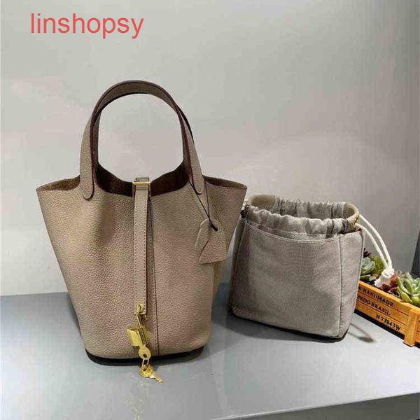 

herme bags picotinslocks bags 18 22 26cm 2022 new gold button vegetable basket togo pattern laye