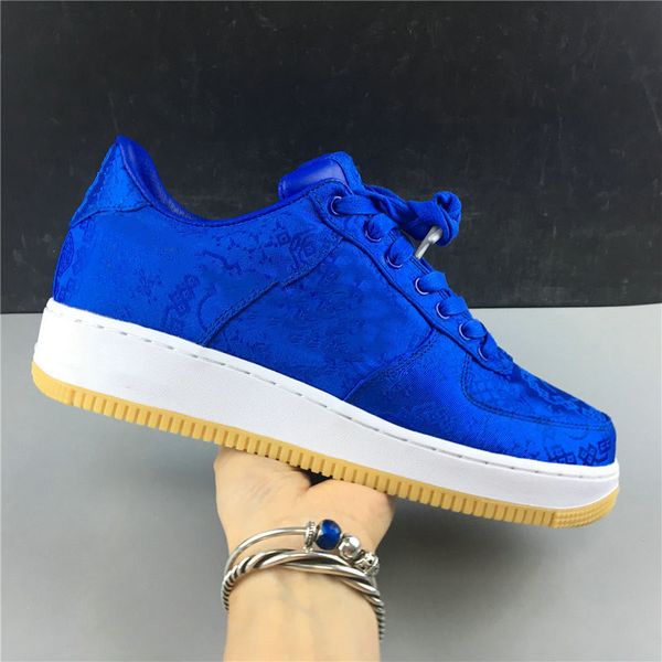 

shoes quality clot 1 low blue silk athletic designer game royal white gum light brown fashion skateboard trainers
