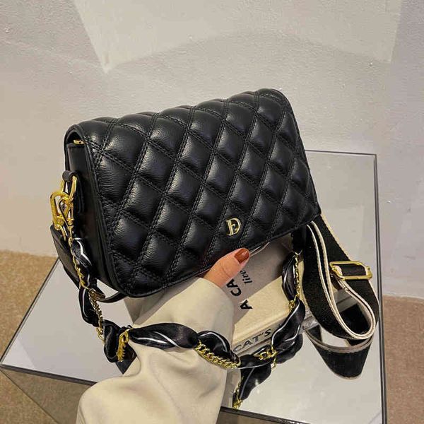 

fashion live broadcast lingge bag women's 2022 new msenger embroidered texture single shoulder small square