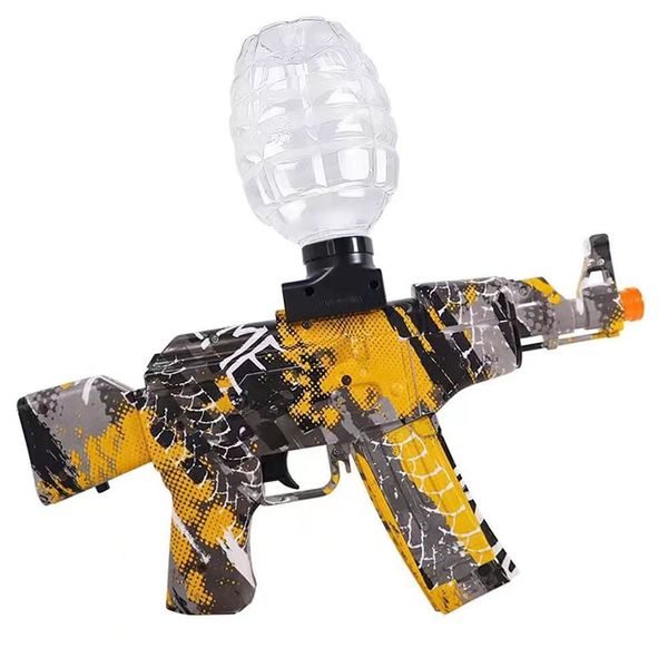 

explosive electric soft ball ak toy gun serial graffiti firing gun shooting