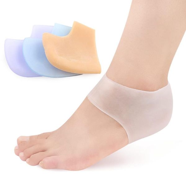 Socken Strumpfwaren Transparentes Silikon Feuchtigkeitsspendendes Gel Fersensocke Gebrochener Fuß Hautpflege Unterstützung Schutz Peds Funktionell