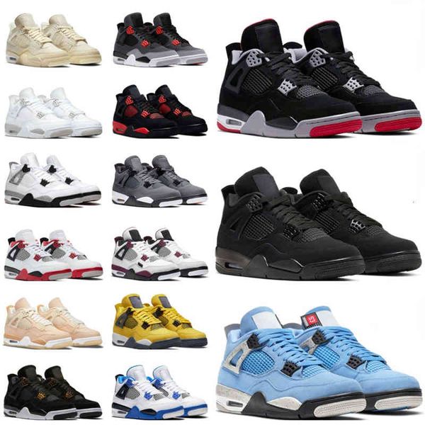 

jordons jumpman 4s basketball shoes men women 4 red thunder infrared black cat bred university blue sail bordeaux white cement mens