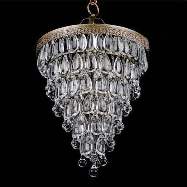 Lampade a sospensione retrò cooper Crystal drops e14 lampadari a LED/grande stile europeo in stile europeo Lustre Lumolier Lullaling per soggiorno