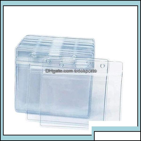 

business card files desk accessories office school supplies industrial aessories industrialname id badge holder vaination protector 4x3 in