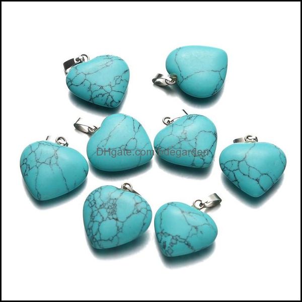 

charms jewelry findings components 30pcs wholesale turquoise hearts brown love pendants for lover diy making dhwal, Bronze;silver