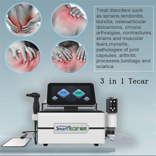 

other beauty equipment tecar rf physical therapy indiba ret cet smart ems shock wave 3 in 1 pain relief ed shockwave body shaping machine