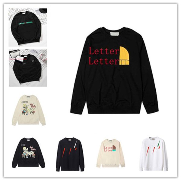 

designer men sweatshirts black sweater womens fashion 2021 autumn winter sweatshirt letter print pullovers street outerwear hoodie sportwear