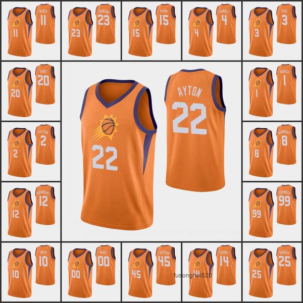 

men phoenix''suns''devin booker chris paul deandre ayton abdel nader frank kaminsky jalen smith 75th anniversary custom, Black