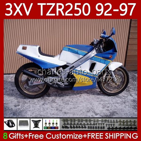 Carene per YAMAHA TZR 250 TZR250 R RR TZR-250 TZR250R 92 93 94 95 96 97 Corpo 117No.63 YPVS 3XV Giallo blu TZR250-R 1992 1993 1994 1995 1996 1997 TZR250RR 92 -97 Carrozzeria