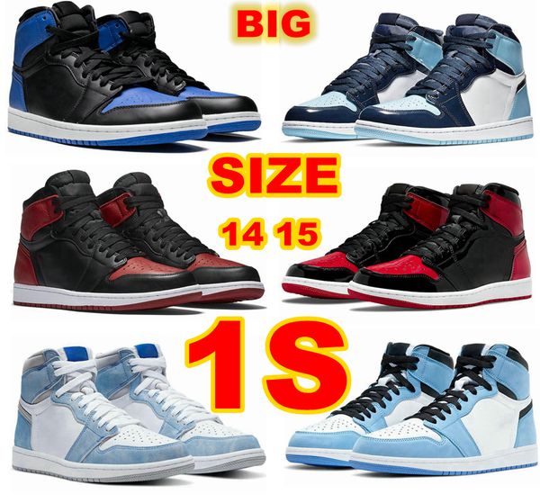 

big size us 14 15 16 basketball shoes 4s minnight navy 4 twist banned hyper royal 1s shadow patent bred satin reverse black toe silver obsid