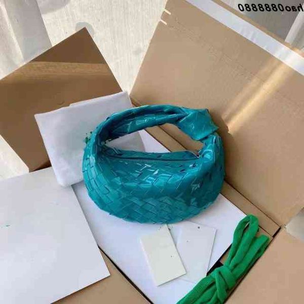 

hbags venetas designer bottegas spring 2022 summer jodie oil wax leather knitting knot wrist cloud dumpling bag multi-color and versatileb 9
