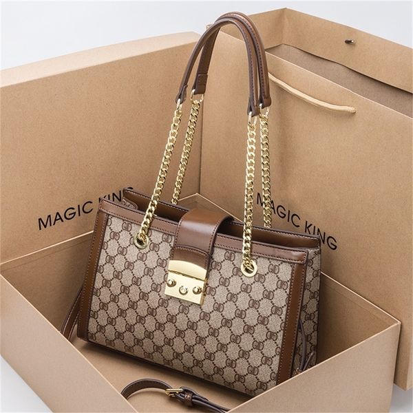 

leather light luxury high-level single messenger chain tot underarm small medium 62% off sell wholesale