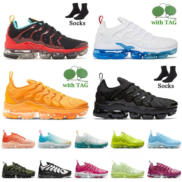 

with socks tn plus running shoes vapores tns women mens trainers sports stained glass triple black white university blue griffey orange grad